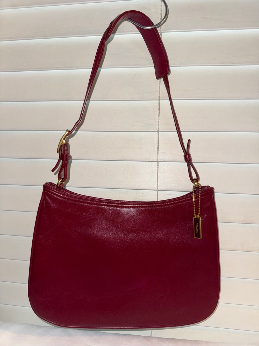 Vintage Coach Mulberry Baguette Handbag